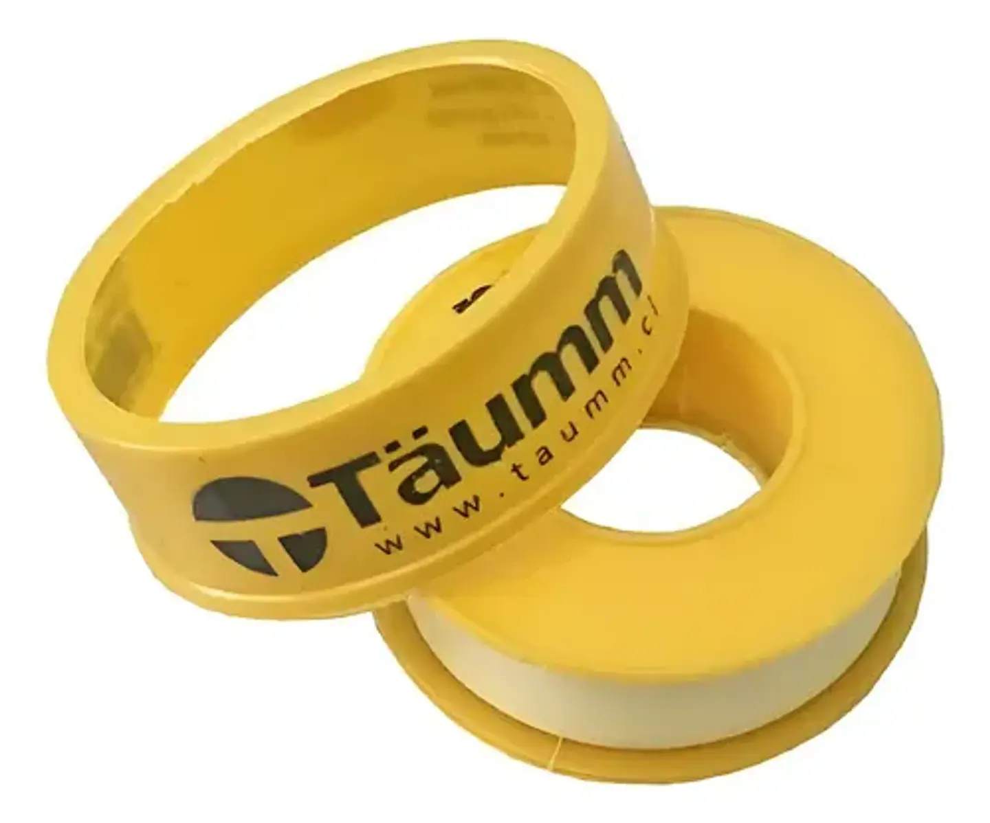 Pack 5 Teflon Amarillo 1 PuLG Taumm Espesor 0.100 Mm 6.6 Mts 1