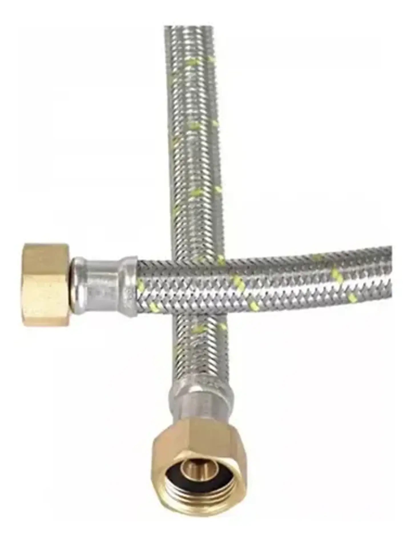 Flexible Para Gas Hi-hi 3/8 Izqx 1/2 60 Cm Taumm Acero Inox 1
