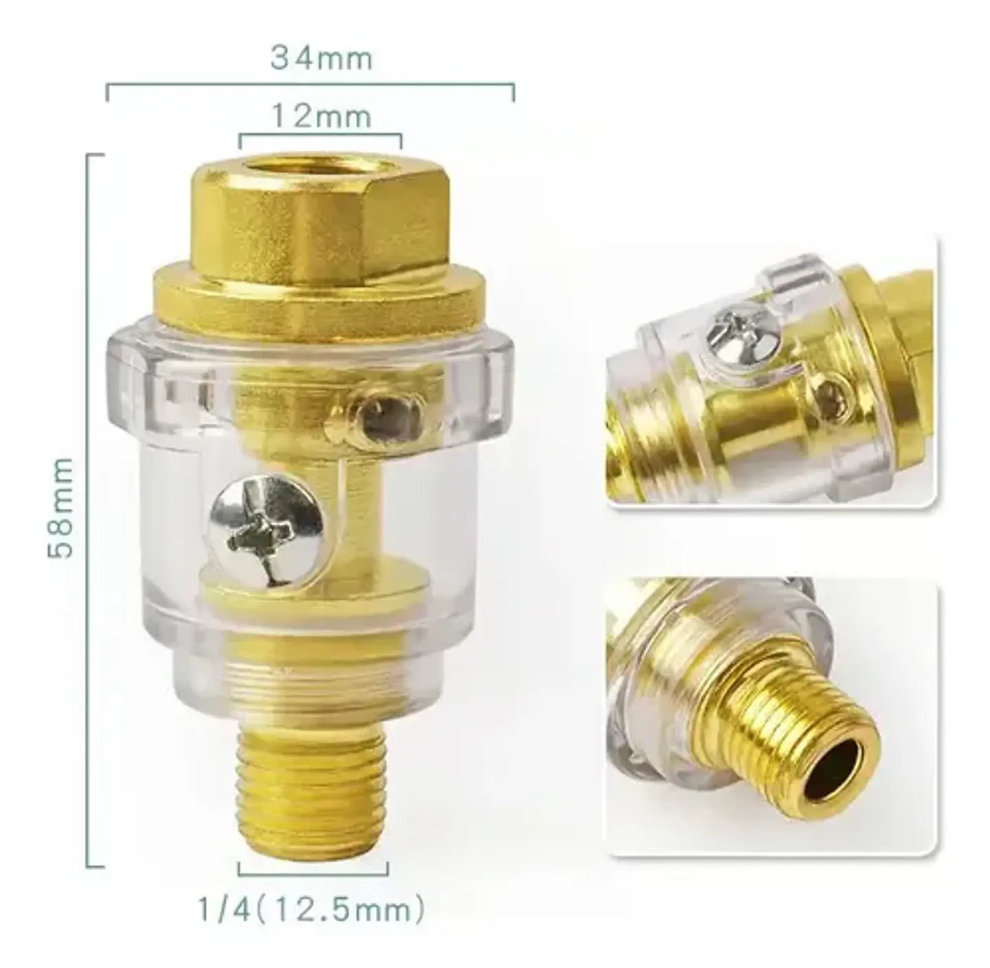Lubricador Herramientas Neumaticas 10 Cc 1/4 Pulgadas Wadfow 3