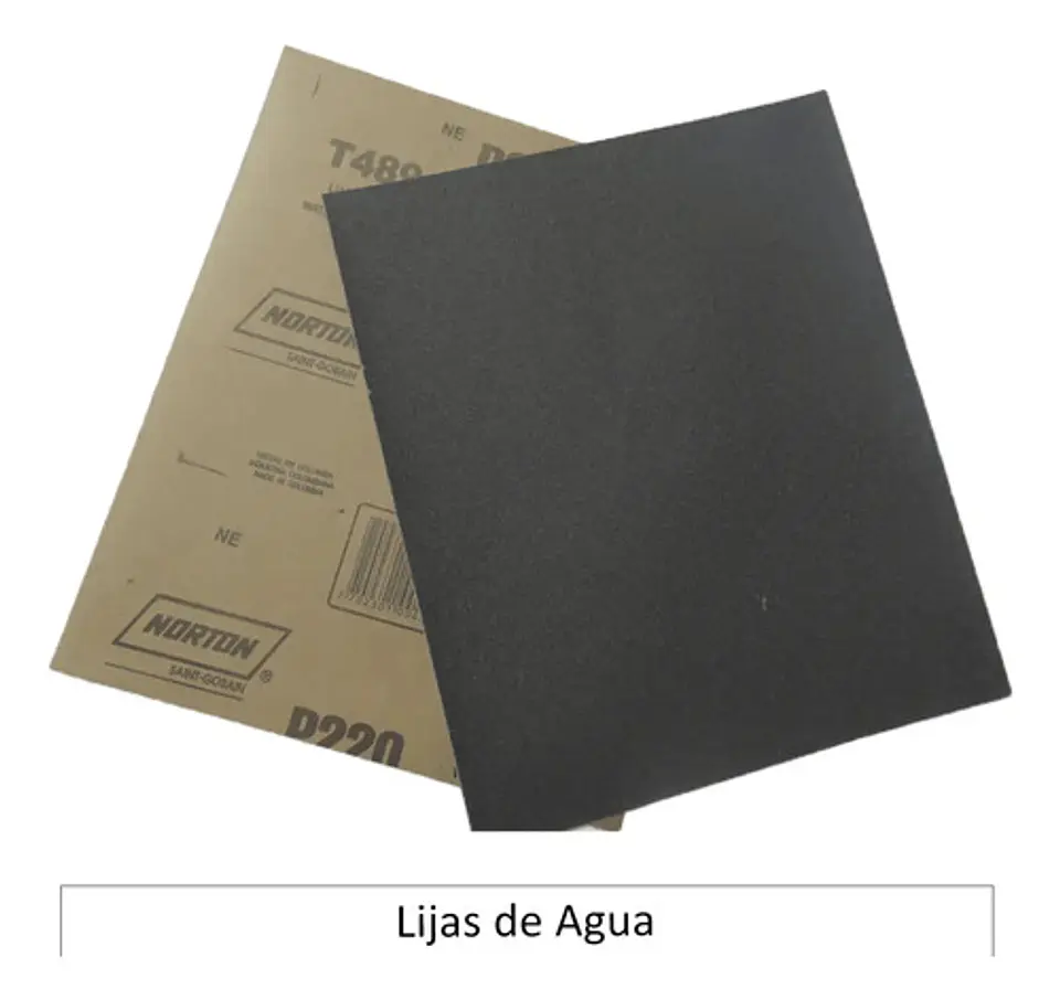 Set 5 Lijas Al Agua Ferretera T-223 230x280 Mm Norton 3