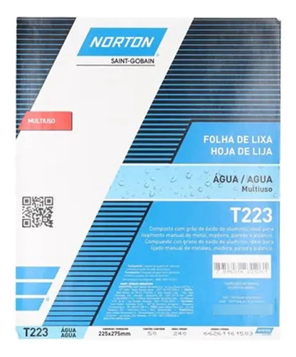 Set 5 Lijas Al Agua Ferretera T-223 230x280 Mm Norton 4