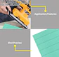 Set 50 Lijas P40 80 120 180 Multimaterial 145x114 Mm Ingco - Miniatura 7