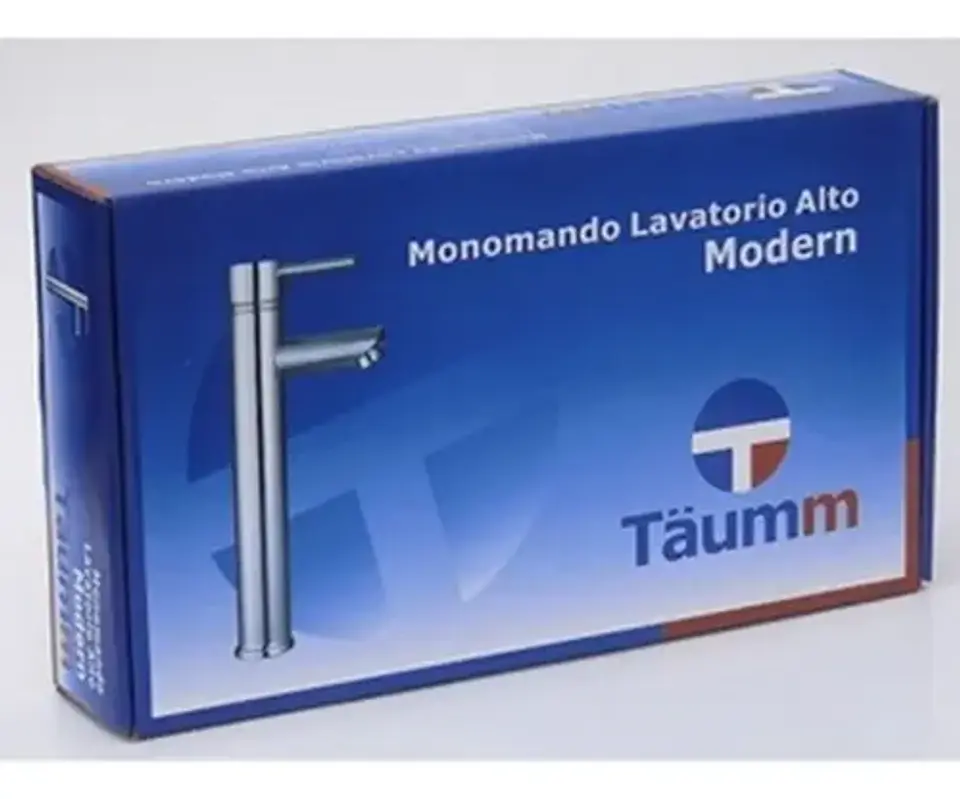 Llave Monomando Lavatorio Alto Modern Taumm Grifo 8