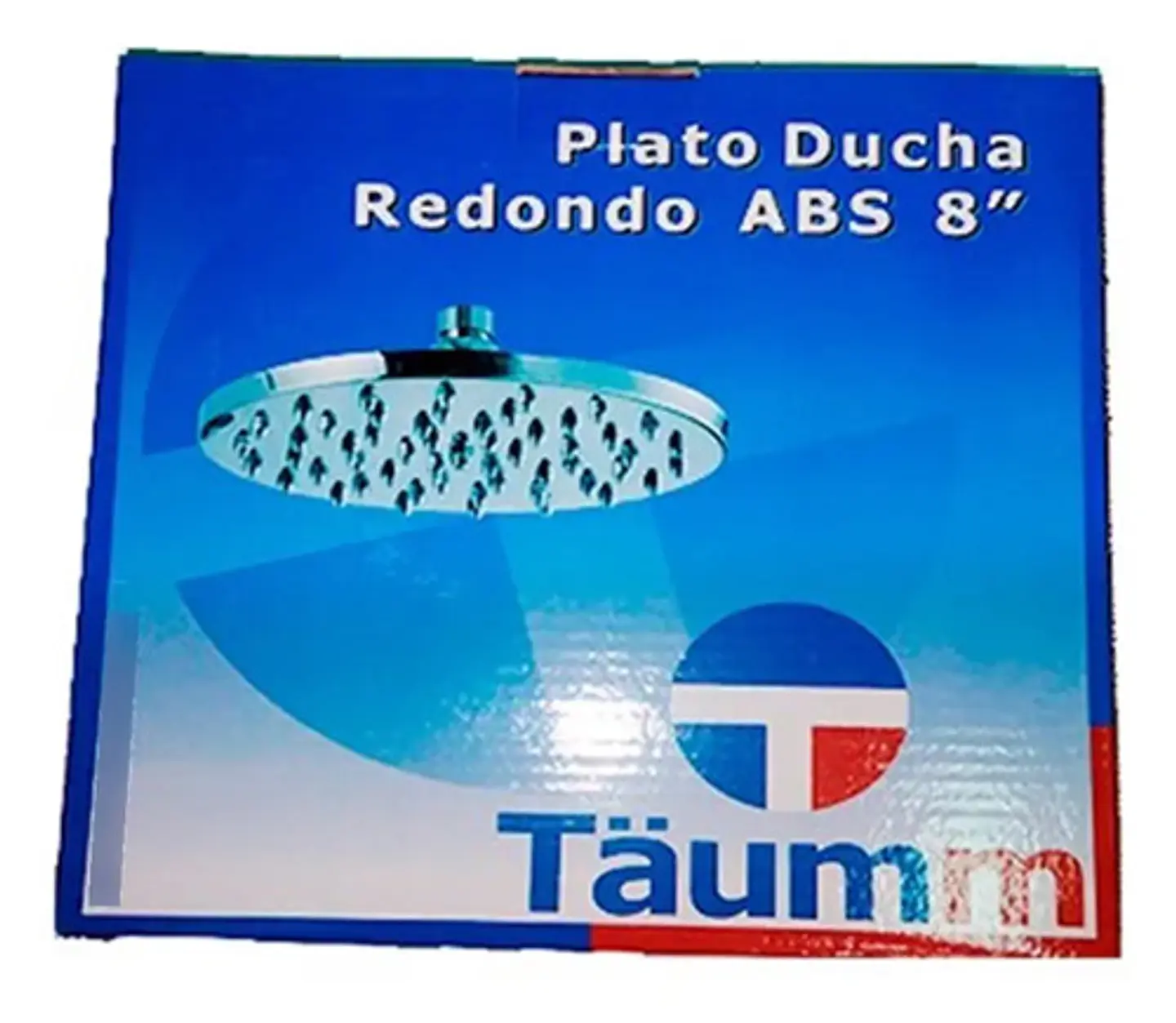 Plato Ducha Redondo Abs 8 Pulgadas Taumm Gris 4