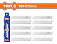 Set Pack 10 Und Repuesto Cuchillo Cartonero Wadfow 18x100 Mm - Miniatura 4