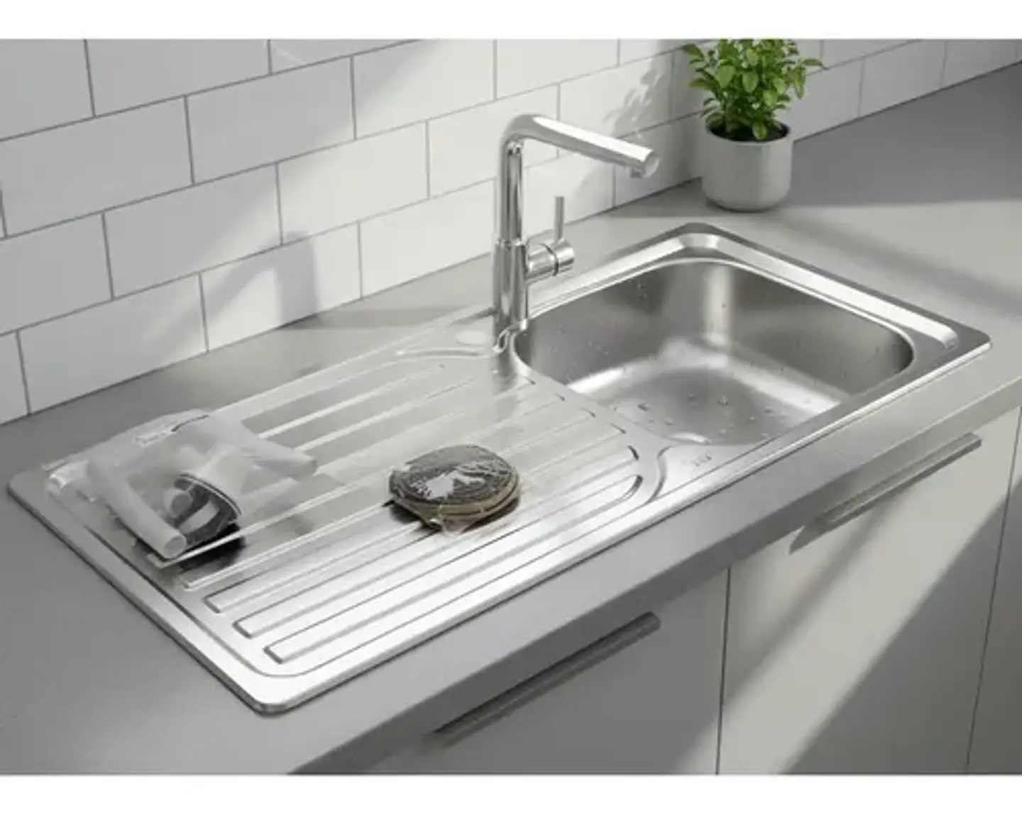 Lavaplatos Empotrable 100x44 Cm Eco P Monomando Izquie Taumm 2