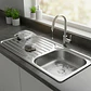 Lavaplatos Empotrable 100x44 Cm Eco P Monomando Izquie Taumm - Miniatura 3