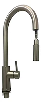 Llave Monomando Lavaplato Vertical Modern Taumm Extraíble In Plateado Brillante - Miniatura 1