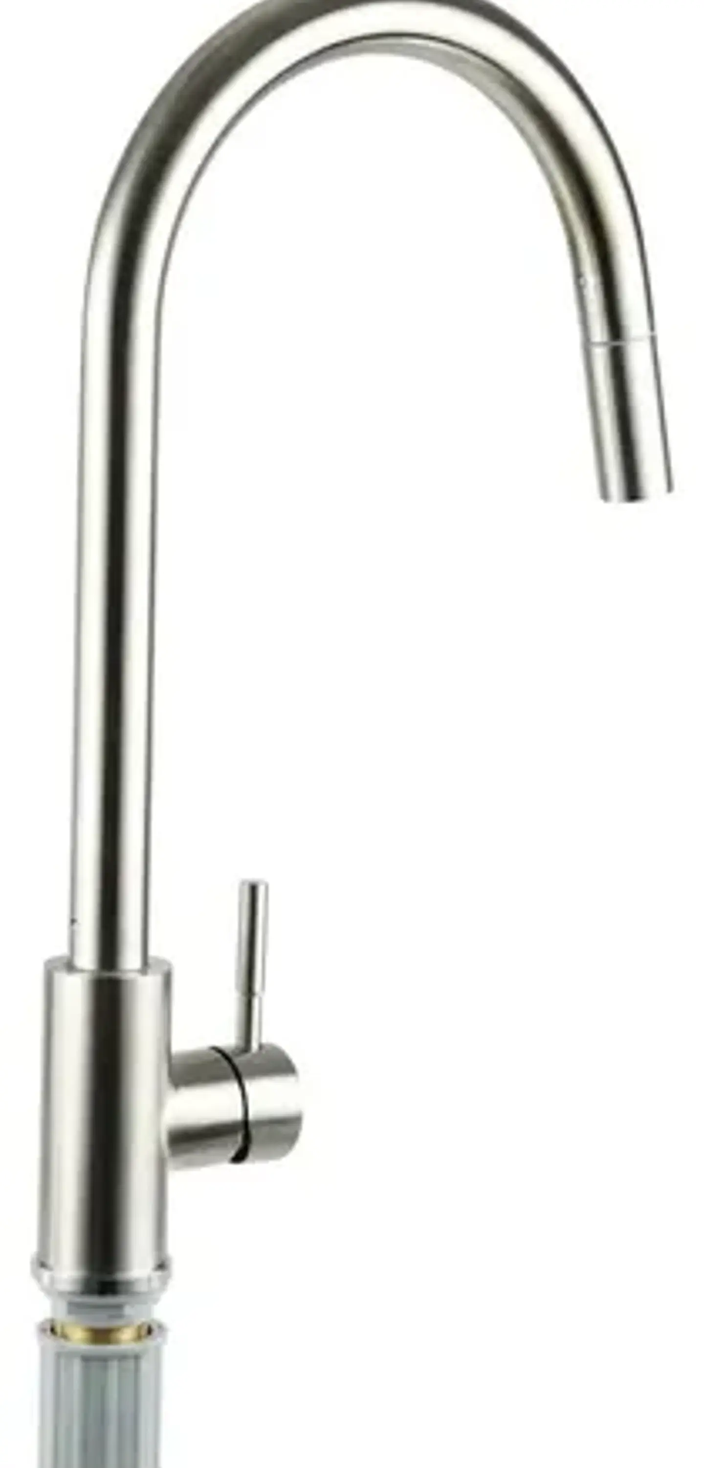 Llave Monomando Lavaplato Vertical Modern Taumm Extraíble In Plateado Brillante 2