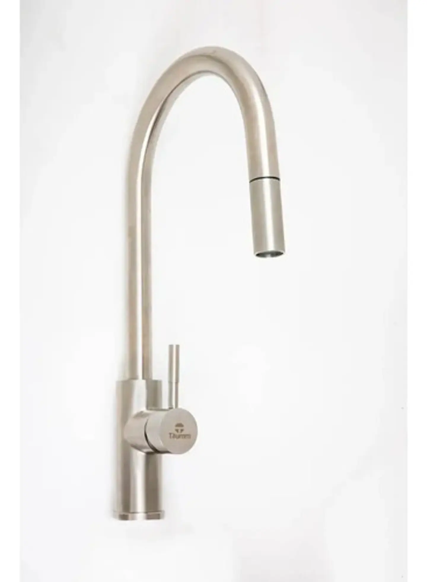 Llave Monomando Lavaplato Vertical Modern Taumm Extraíble In Plateado Brillante 5