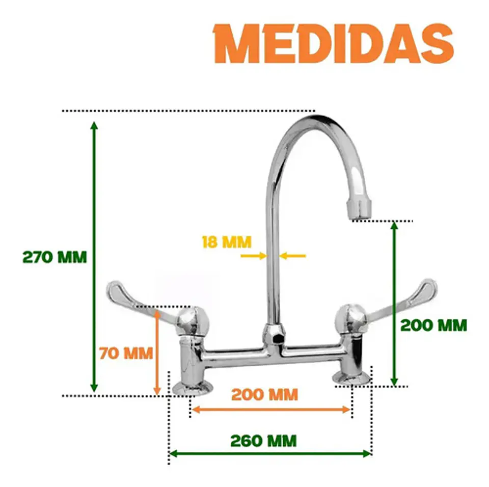 Llave Combinación Quirúrgica 8 Pulgadas Manillas 90° Taumm 7