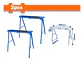 Set 2 Caballetes Plegables Wadfow 100 Kg 99x48x78 Cm Wdz1510 - Miniatura 6