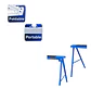 Set 2 Caballetes Plegables Wadfow 100 Kg 99x48x78 Cm Wdz1510 - Miniatura 7