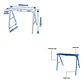 Set 2 Caballetes Plegables Wadfow 100 Kg 99x48x78 Cm Wdz1510 - Miniatura 8