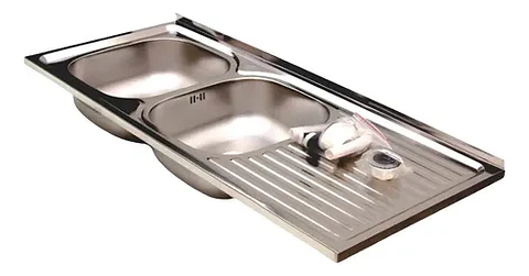 Lavaplatos Doble 120x50 Sobreponer Derecho Monomando Taumm
