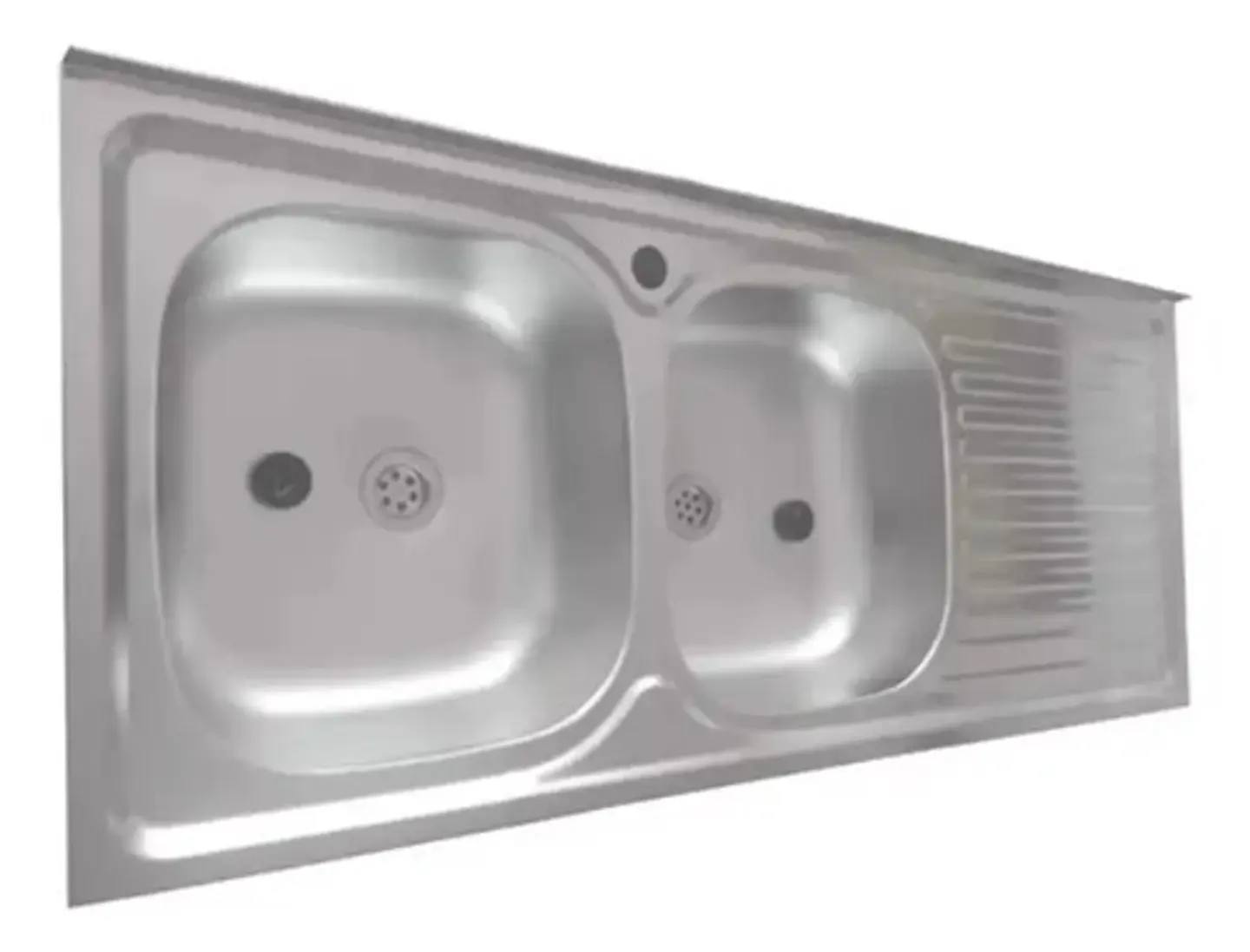 Lavaplatos Doble 120x50 Sobreponer Derecho Monomando Taumm 3