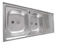Lavaplatos Doble 120x50 Sobreponer Derecho Monomando Taumm - Miniatura 3