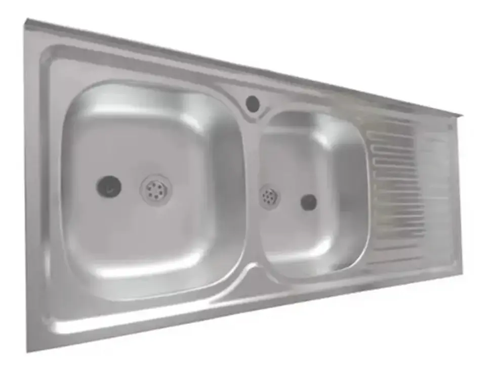 Lavaplatos Doble 120x50 Sobreponer Derecho Monomando Taumm 3