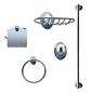 Set De Accesorios De Baño 5 Piezas Colomba Taumm - Miniatura 2