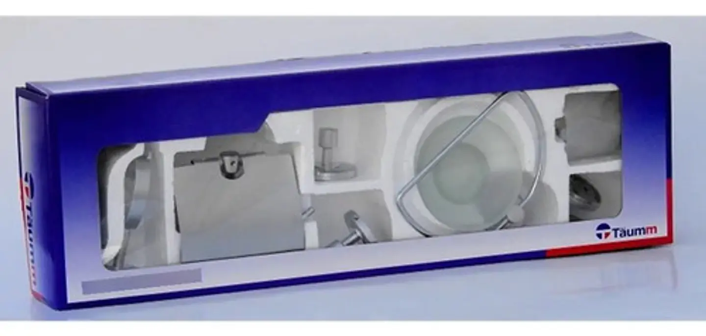 Set De Accesorios Baño Pared Freiburg Taumm Vidrio 6 Piezas 9