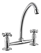Llave Combinación Para Lavaplato Cuerpo Fundido Bonn Taumm Gris Cromado Plateado Brillante - Miniatura 1