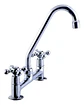 Llave Combinación Para Lavaplato Cuerpo Fundido Bonn Taumm Gris Cromado Plateado Brillante - Miniatura 2