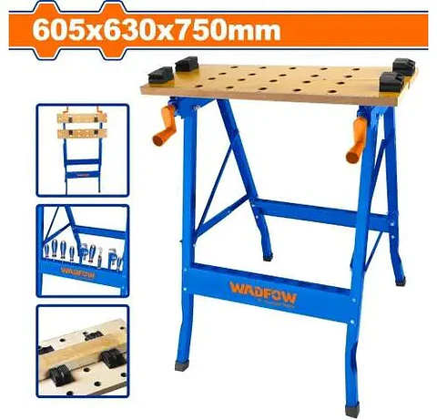 Banco De Trabajo Wadfow Wwe1525, Está Preparado Especialmente Para Realizar Trabajos De: Perforado, Corte, Fresado, Lijado, Entre Otros. Por Lo Que Es Fundamental Tenerlo En Un Taller, Maestranza