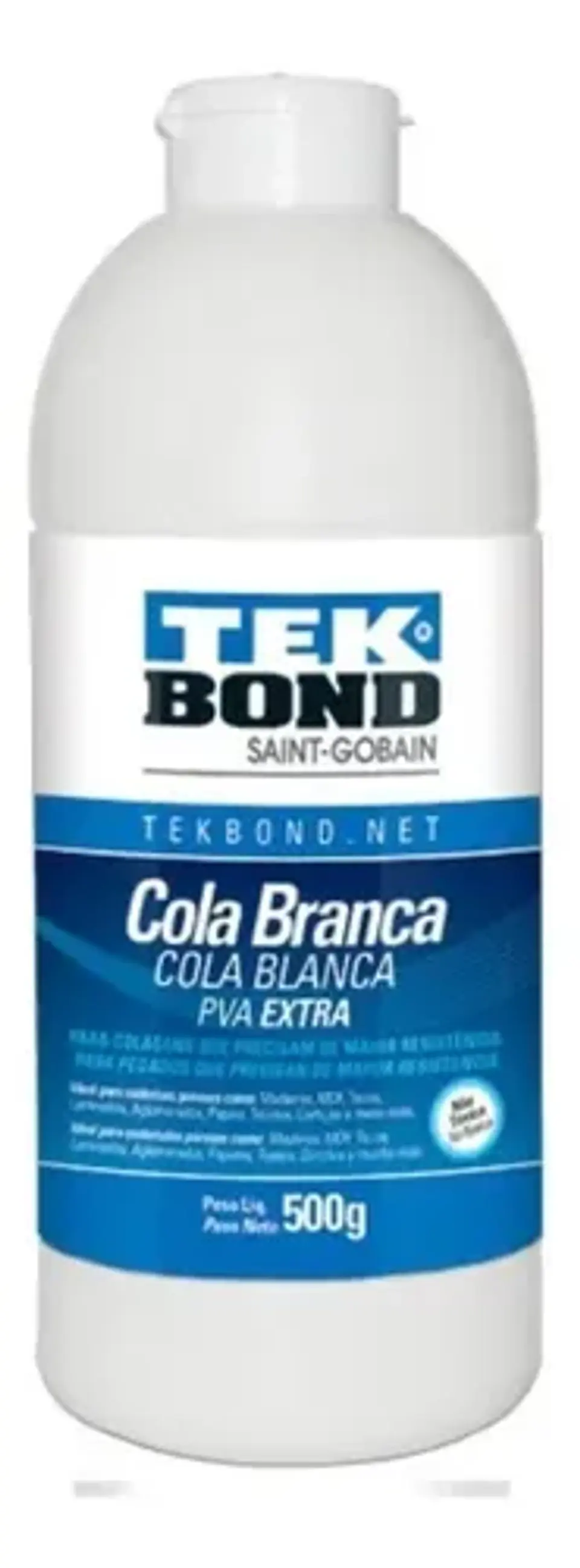 Cola Blanca Pva Extra 500g Manualidades Madera Tekbond 6