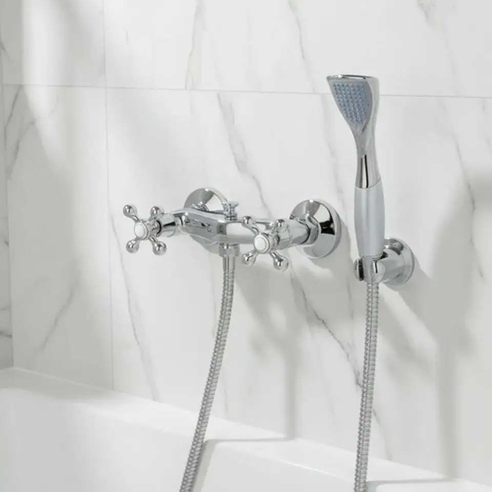 Llave Combinación Ducha Bonn Taumm Con Flexible Mango Ducha 1