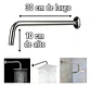 Brazo Para Plato Ducha Cromado Largo 30cm 1/2puLG He Taumm - Miniatura 10