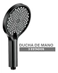 Columna Ducha Negra Con Plato Mango Monomando Notte Taumm - Miniatura 5