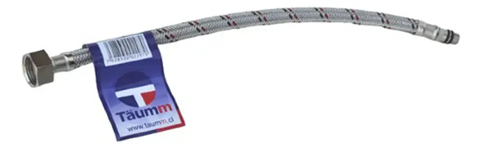 Flexible Agua He-hi M10 X 1/2  35 Cm Rojo Taumm 500 Psi 2