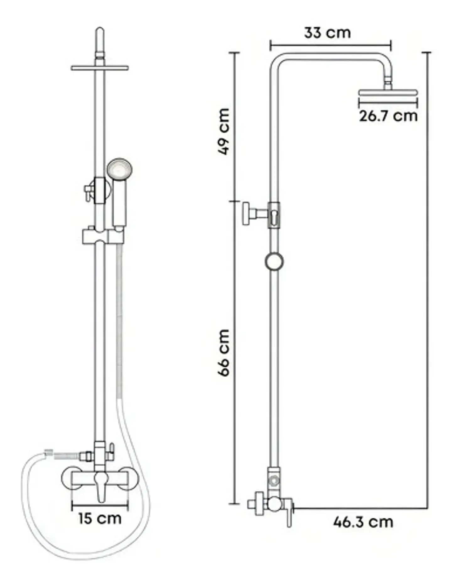 Columna Ducha Circular Con Monomando Ducha 11