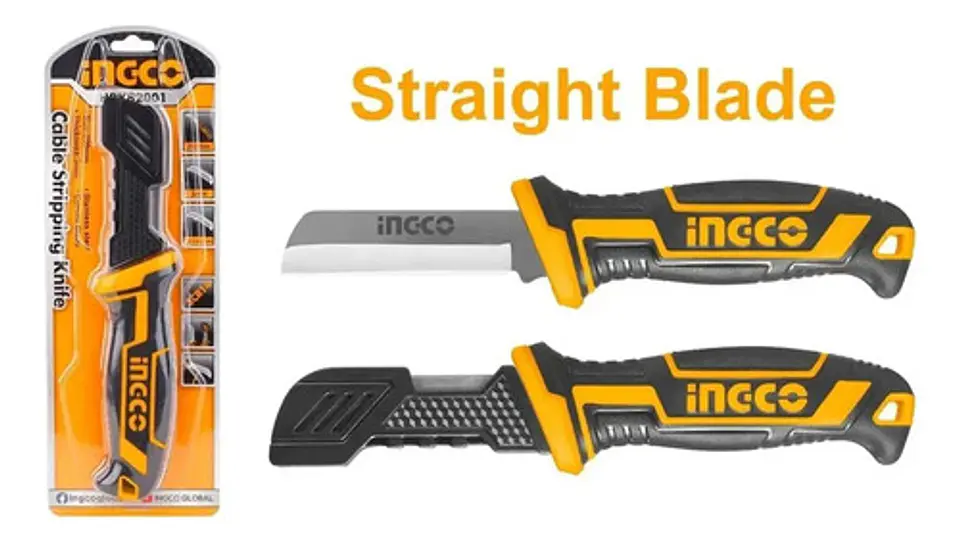 Cuchillo Pelacables Hoja Recta 200mm Ingco Hpk82101 5