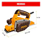Cepilladora Electrica Industrial 750w Ingco Pl7508-7 Amarillo - Miniatura 7