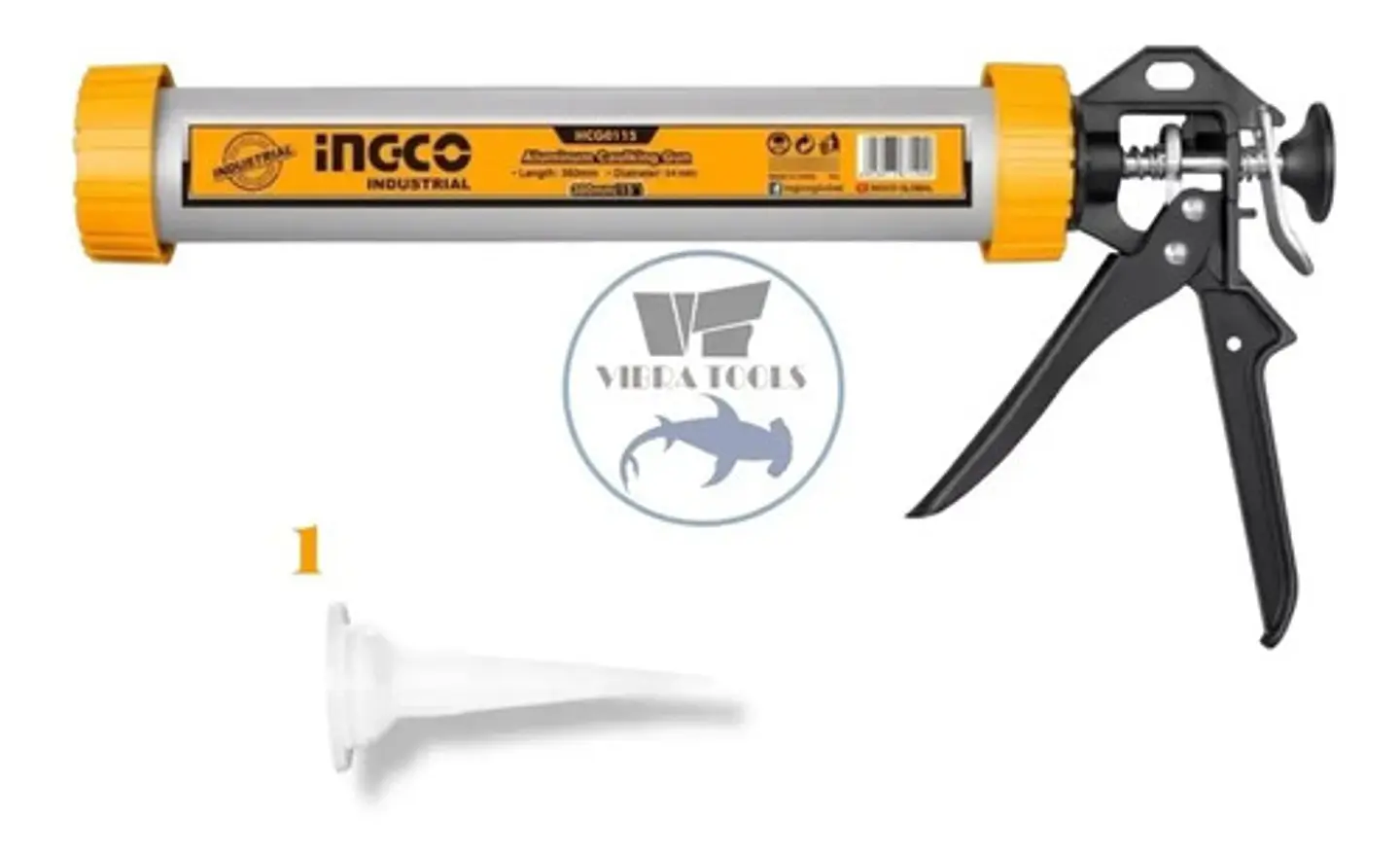 Pistola Calafatera Industrial 15 Ingco Hcg0115 2
