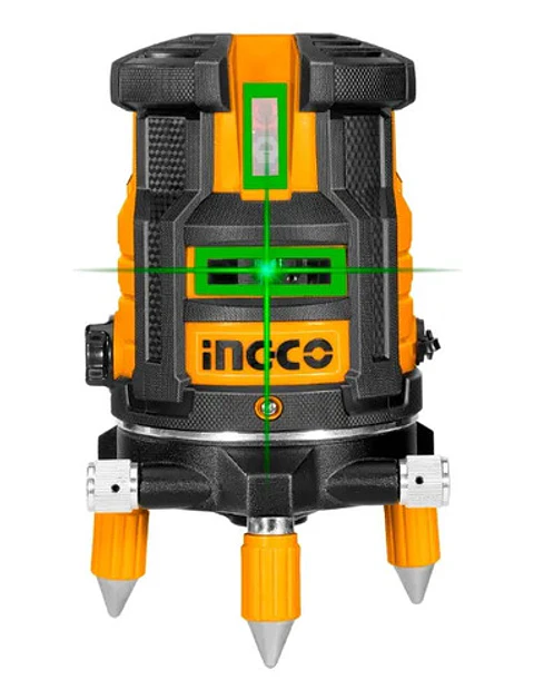 Nivel Láser Autonivelante Ingco 5 Lineas Verde 30 M + Accesorios