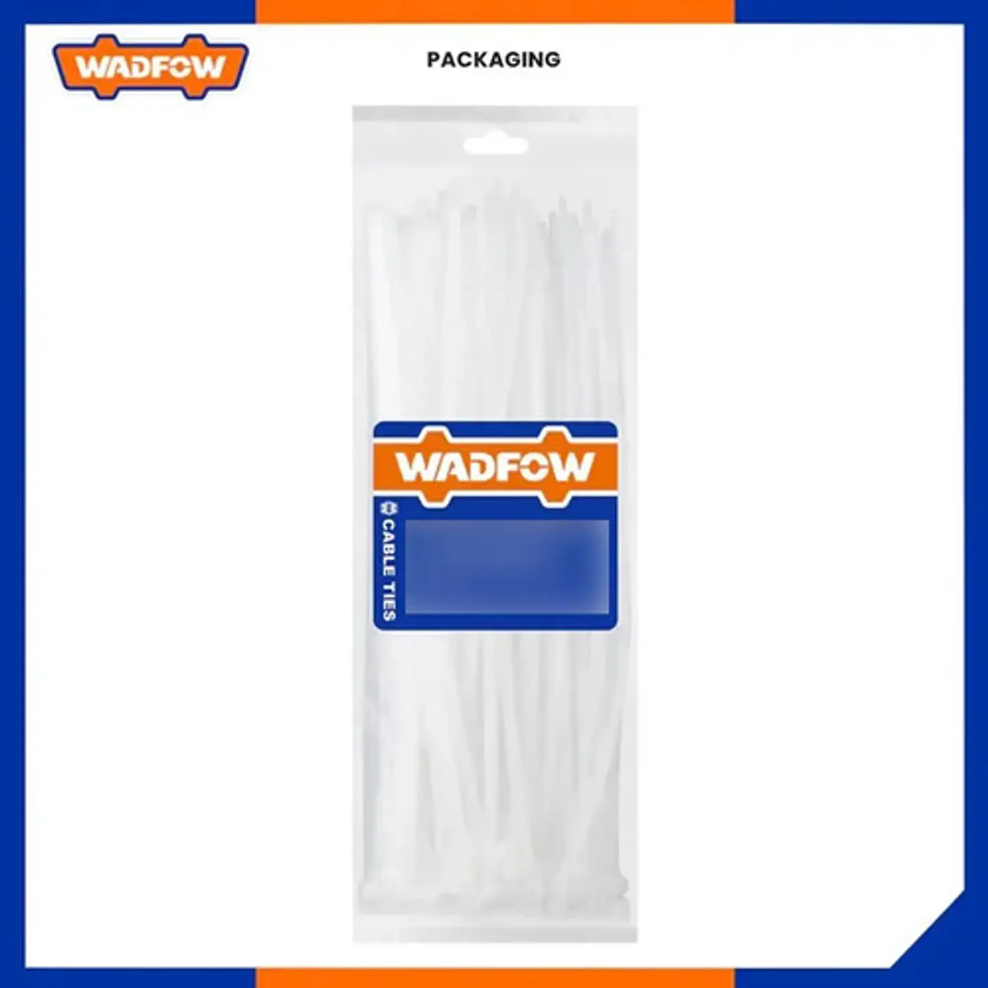 Set De 100 Amarras Plasticas Wadfow 7.2x400 Mm 45 Kg 4-105mm Negro 3