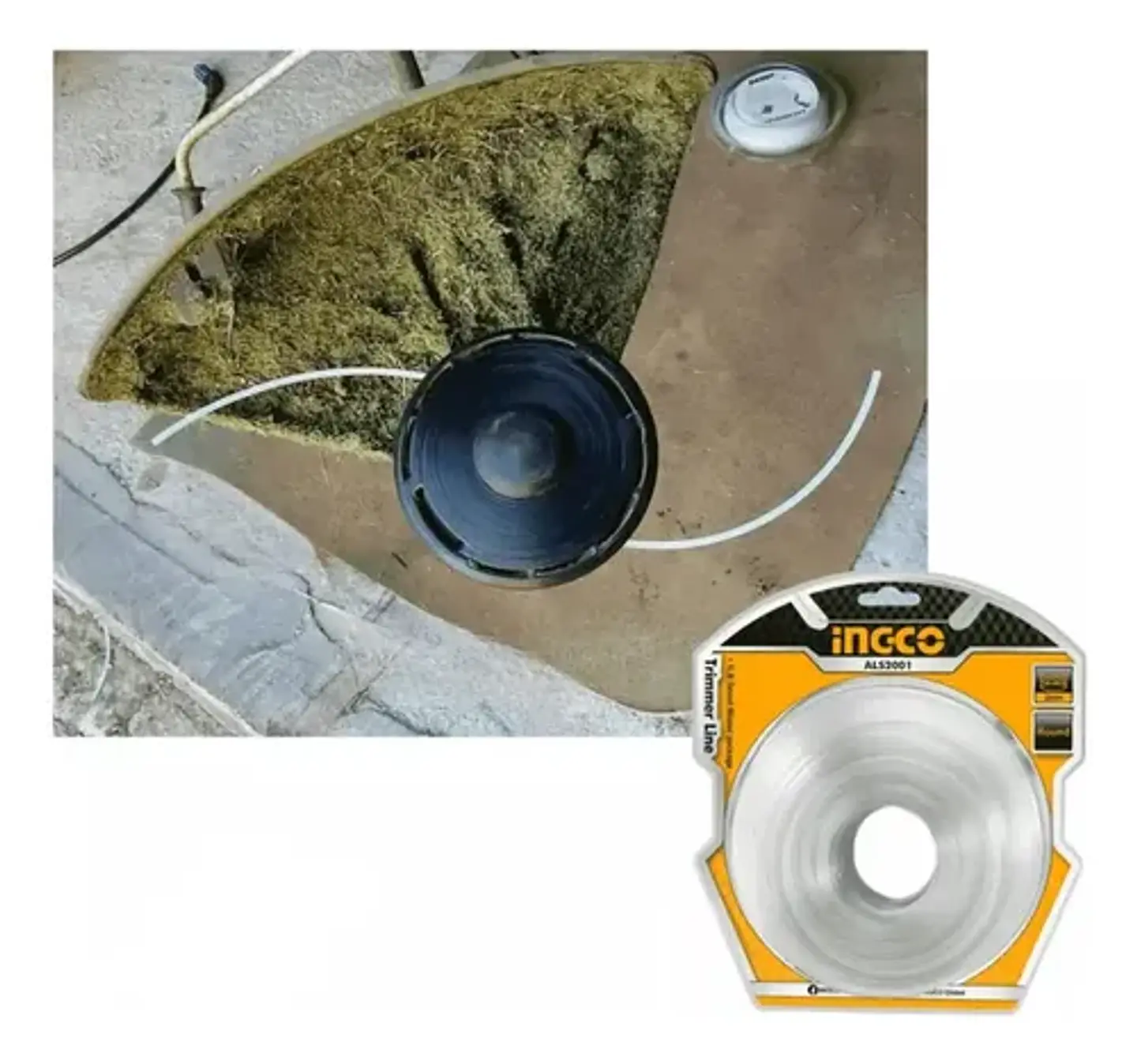 Carretel Tanza Hilo Orilladora Desmalezadora 2mmx120m Ingco 6