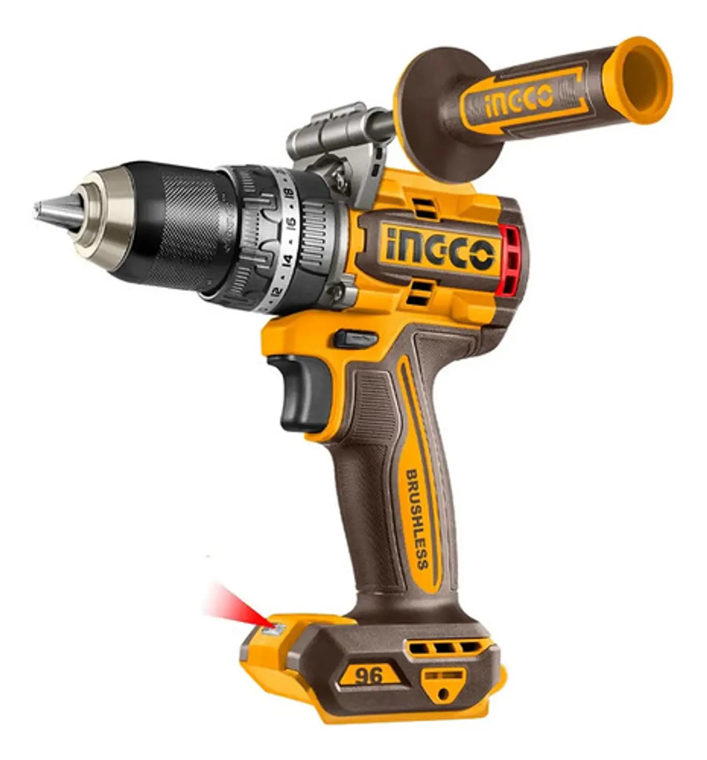 Taladro Percutor Bl Inalambrico 20v 96 Nm Ingco Cidli209685 2