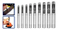 Kit Sacabocados De Impacto Set 9 Piezas - Miniatura 2