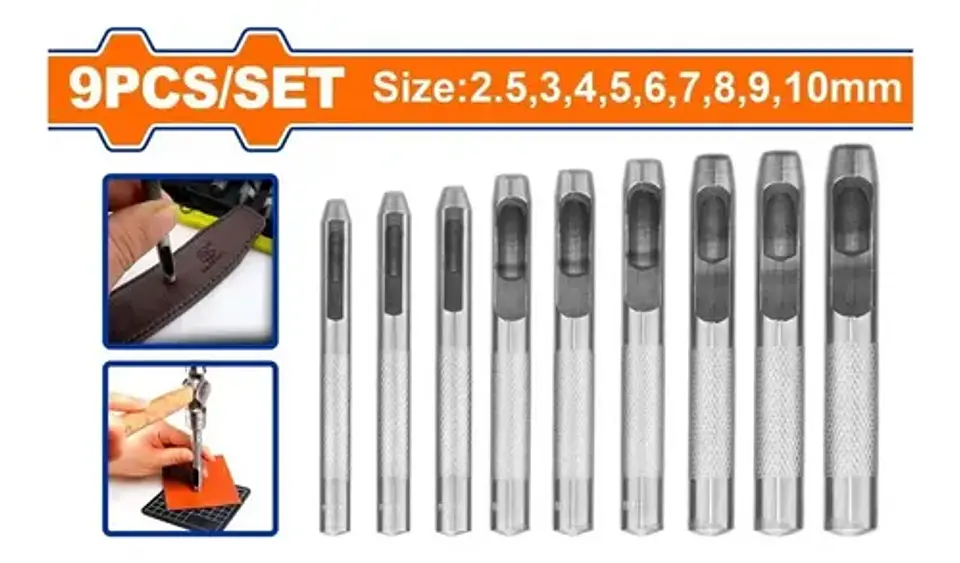 Kit Sacabocados De Impacto Set 9 Piezas 4