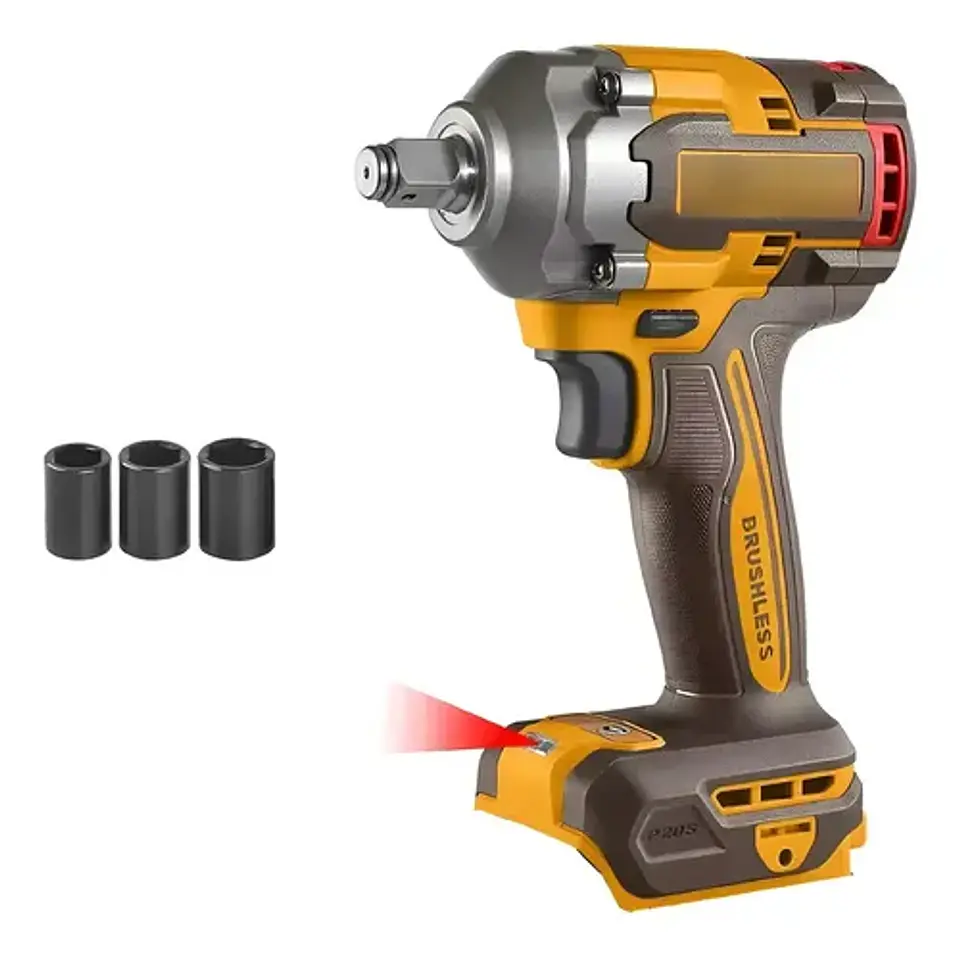 Llave De Impacto 400 Nm Inalambrica Ingco Ciwli20401 Color Naranja Frecuencia 50 Hz / 60 Hz 20v 2