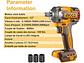 Llave De Impacto 400 Nm Inalambrica Ingco Ciwli20401 Color Naranja Frecuencia 50 Hz / 60 Hz 20v - Miniatura 3