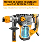 Rotomartillo Industrial Electroneumático 1500w 5.5 Joule 850rpm 4400bpm Con Sistema Sds Plus Amarillo 50 Hz/60 Hz - Miniatura 4