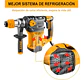 Rotomartillo Industrial Electroneumático 1500w 5.5 Joule 850rpm 4400bpm Con Sistema Sds Plus Amarillo 50 Hz/60 Hz - Miniatura 5