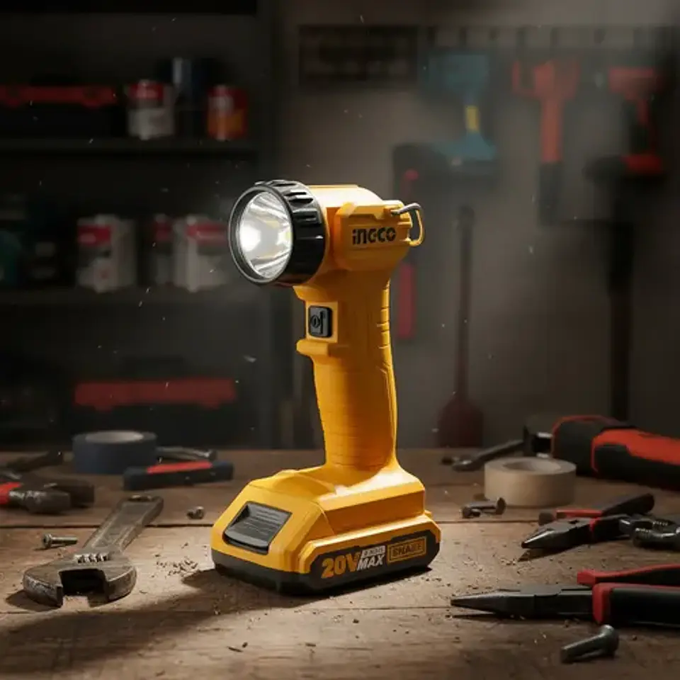 Linterna Inalámbrica Ingco 20v 270 Lm Lámpara S/bat Cwli2038 3