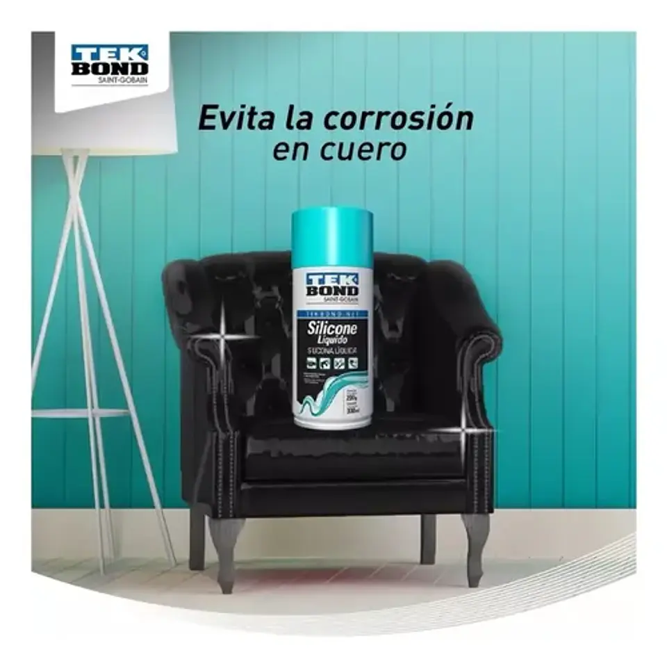 Silicona Líquida En Spray Tekbond 300 Ml Brillo Protección 4