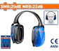 Orejera Protector Cintillo Auditivo 29db Wadfow Wem2922 Azul - Miniatura 4