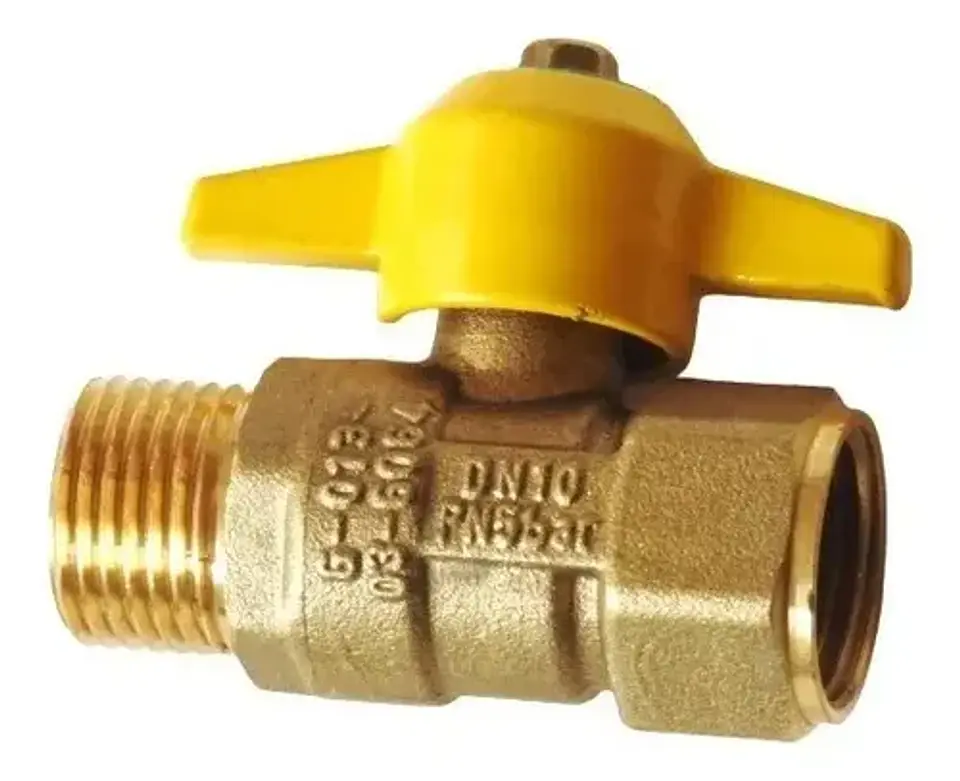 Llave Paso Para Gas Hi-he 1/2 - Certificada - Taumm 1